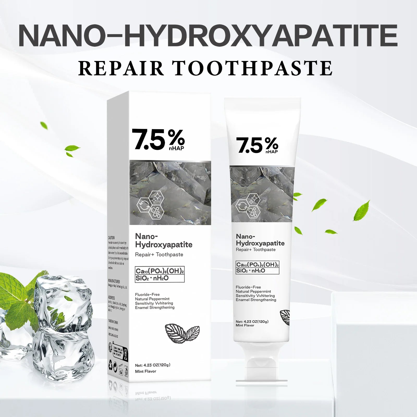 120g Nano Hydroxyapatite Toothpaste Remover Coffee/Tea Stain Improve Bad Breath Prevent Caries Fresh Breath Teeth Dental Care