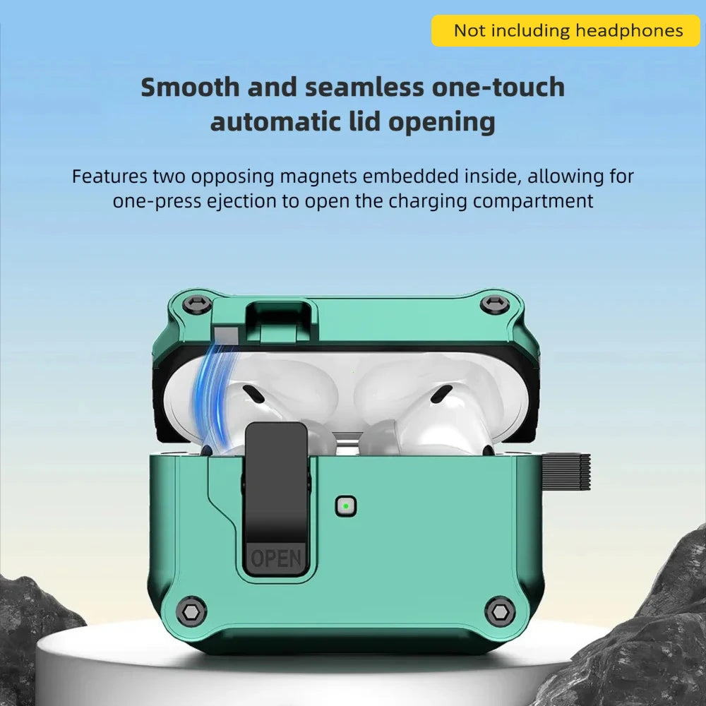 Security Lock Case for AirPods 4 TPU Case Shockproof Cover 2026 Earphones protector Case for Airpods 4th Silicone Cover