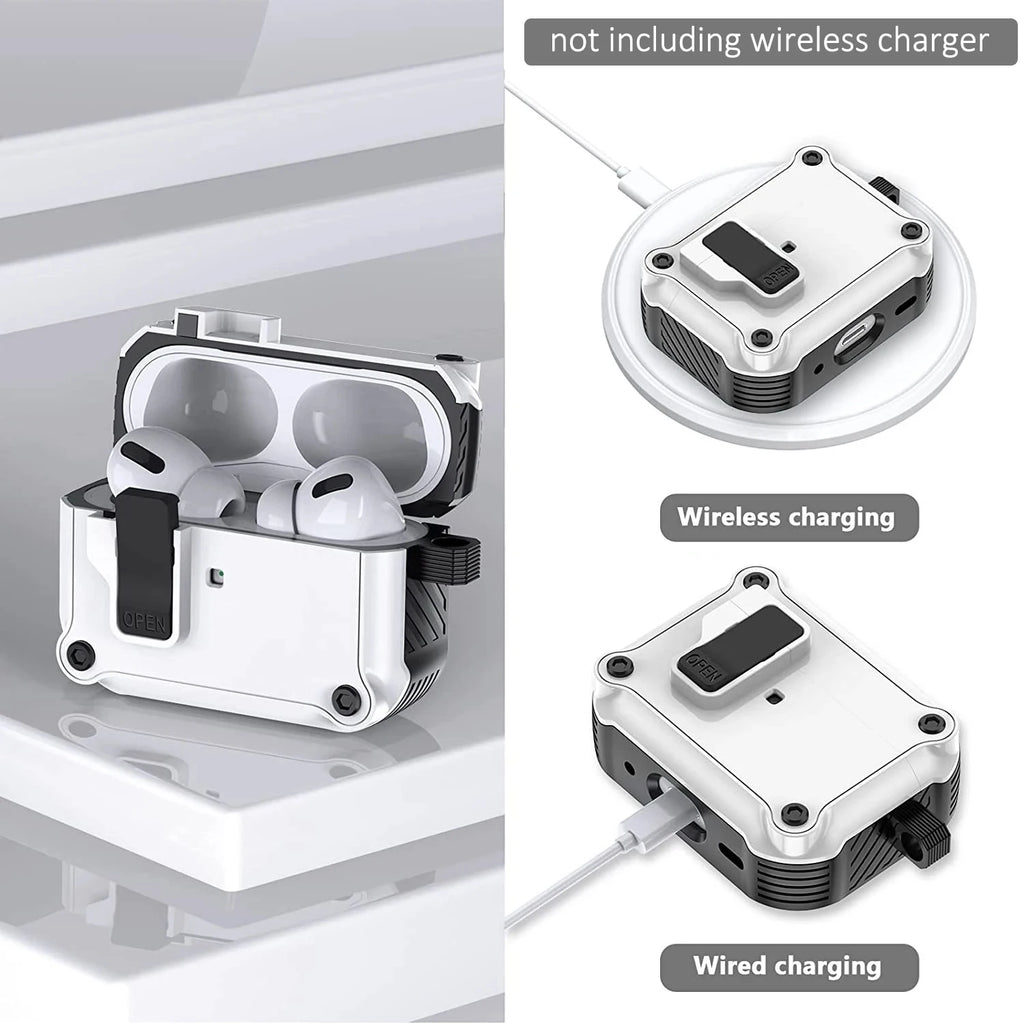 Security Lock Case for AirPods 4 TPU Case Shockproof Cover 2026 Earphones protector Case for Airpods 4th Silicone Cover