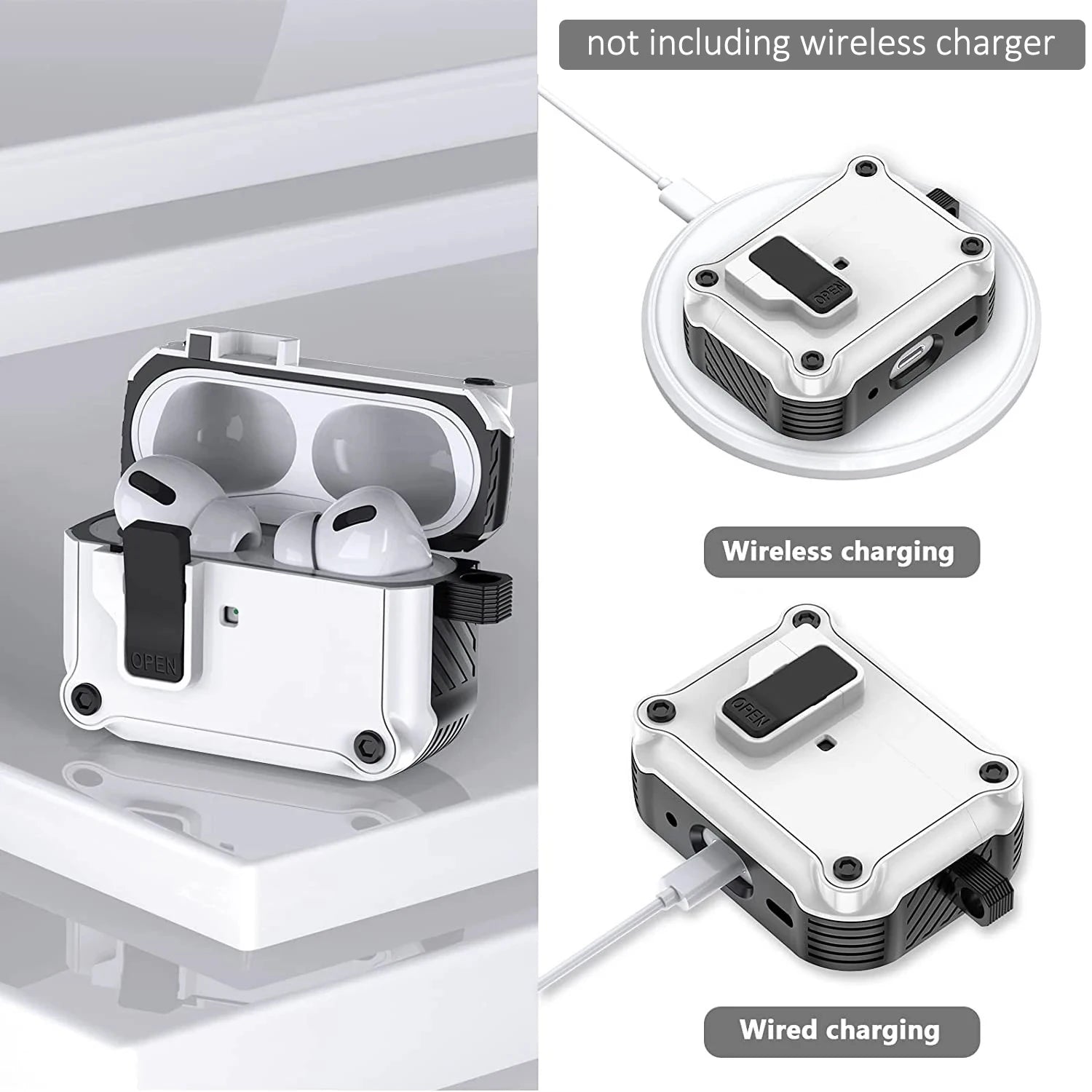 Security Lock Case for AirPods 4 TPU Case Shockproof Cover 2026 Earphones protector Case for Airpods 4th Silicone Cover