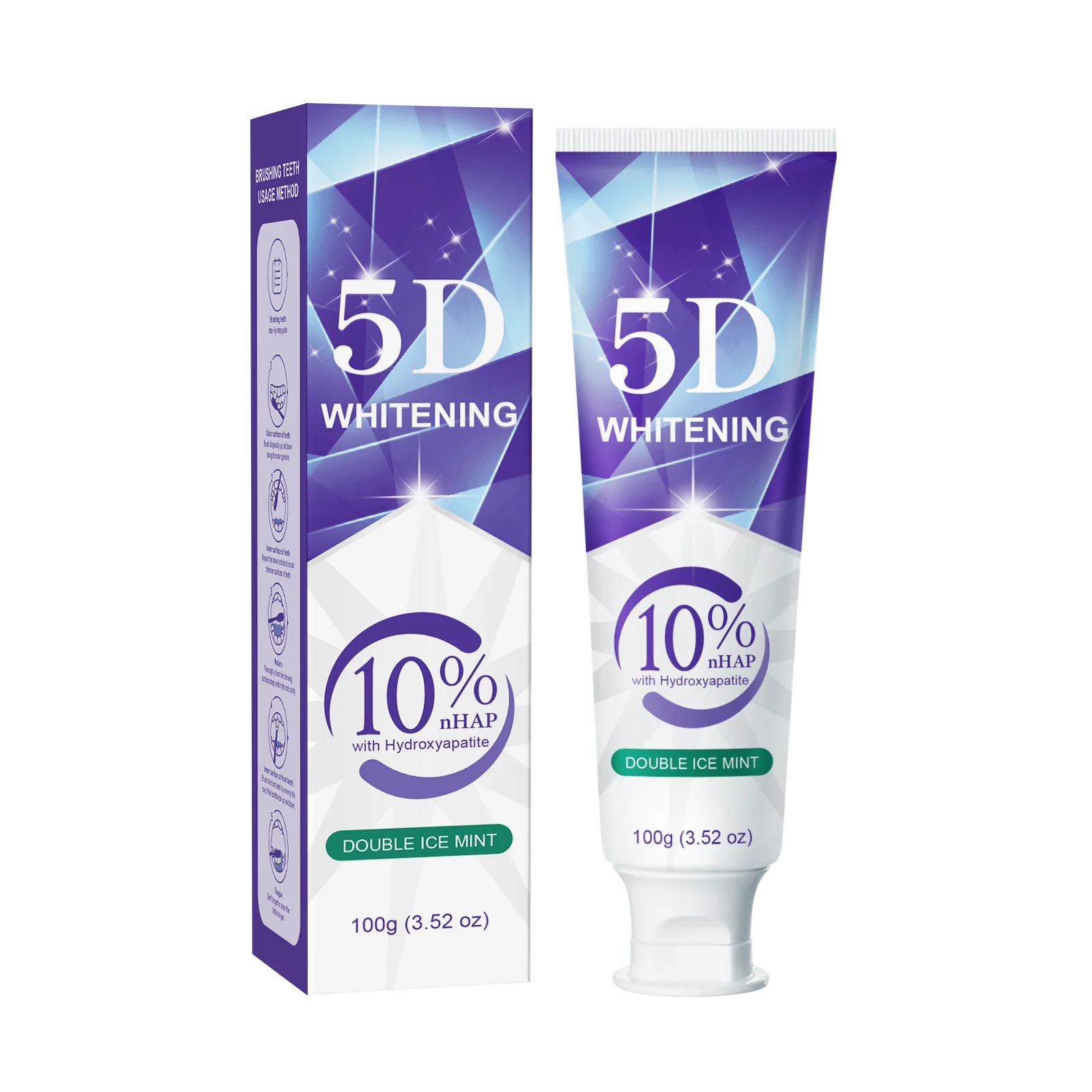 120g Nano Hydroxyapatite Toothpaste Remover Coffee/Tea Stain Improve Bad Breath Prevent Caries Fresh Breath Teeth Dental Care