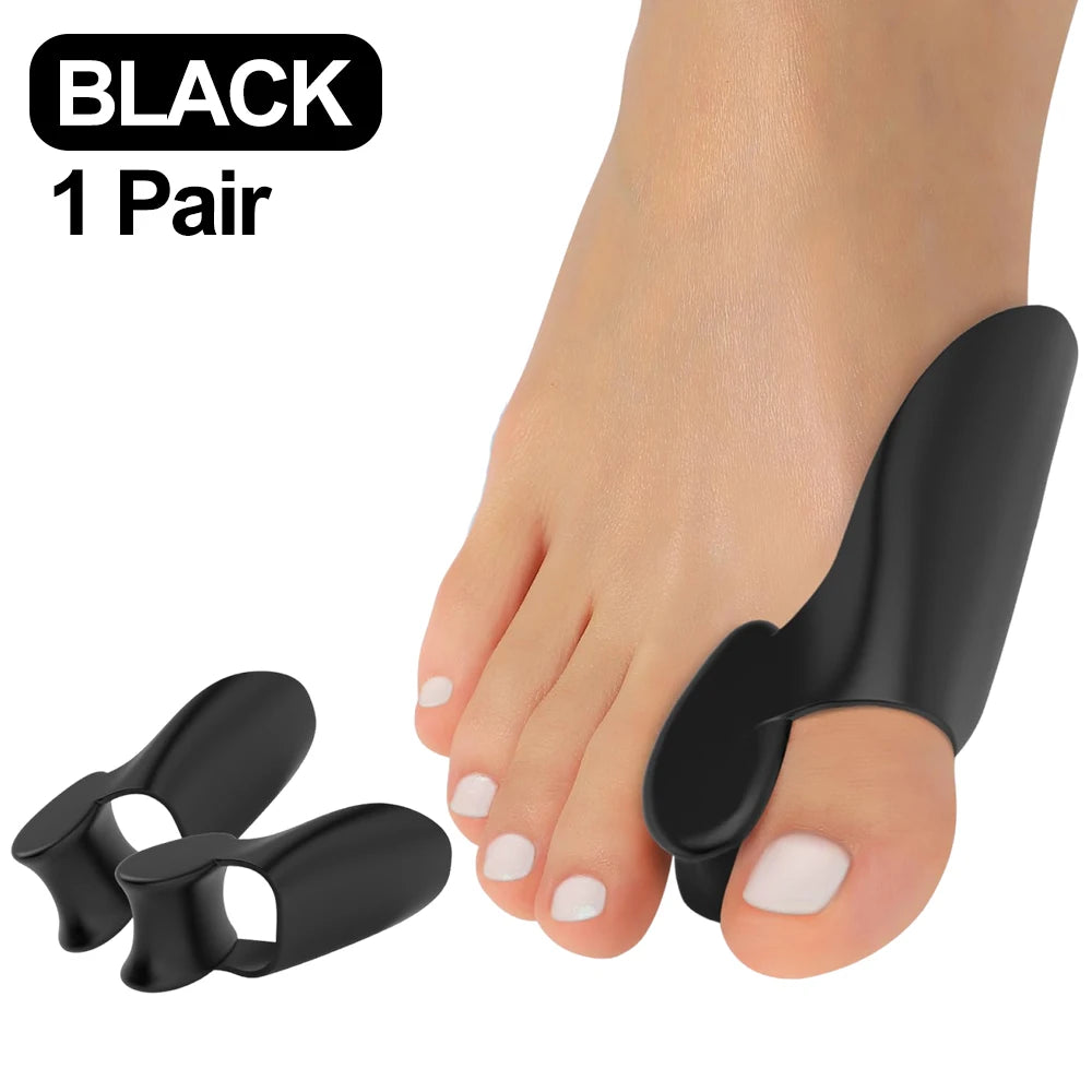 1 Pair Silicone Toe Separator Finger Feet Care Protector Gel Toe Orthopedic Bunion Hallux Valgus Corrector Pedicure Spacer