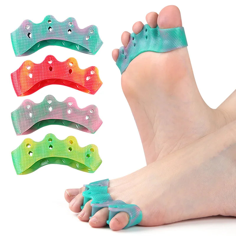 1Pairs Toe Separators Thumb Valgus Bunion Adjuster Gel Splitter Hammer Corrector Protector Foot Pain Relief Silicone Straighten